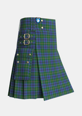 Utility_Johnstone_Johnston_Tartan_1062_kilt_side_image_with_pleated_design_and_adjustable_buckles_for_men