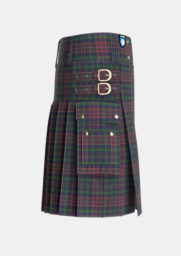 Utility_Jrgensen_of_Taasingee_Personal_Tartan_7214_kilt_right_image_with_pleated_design_and_adjustable_buckles_for_men