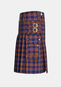 Utility_Kane_Arran_Tartan_13311_kilt_right_image_with_pleated_design_and_adjustable_buckles_for_men
