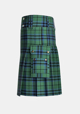 Utility_Keith_tartan_253_kilt_left_image_with_pleated_design_and_adjustable_buckles_for_men