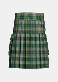 Utility_Kelso_Tartan_5325_kilt_back_image_with_pleated_design_and_adjustable_buckles_for_men
