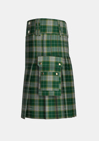 Utility_Kelso_Tartan_5325_kilt_left_image_with_pleated_design_and_adjustable_buckles_for_men
