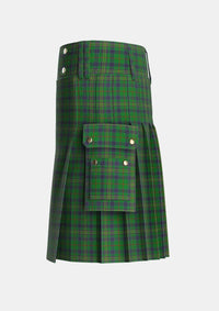 Utility_Kennedy_3_Tartan_5334_kilt_left_image_with_pleated_design_and_adjustable_buckles_for_men