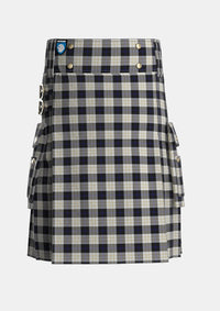 Utility_Kennison_Tartan_5336_kilt_front_image_with_pleated_design_and_adjustable_buckles_for_men