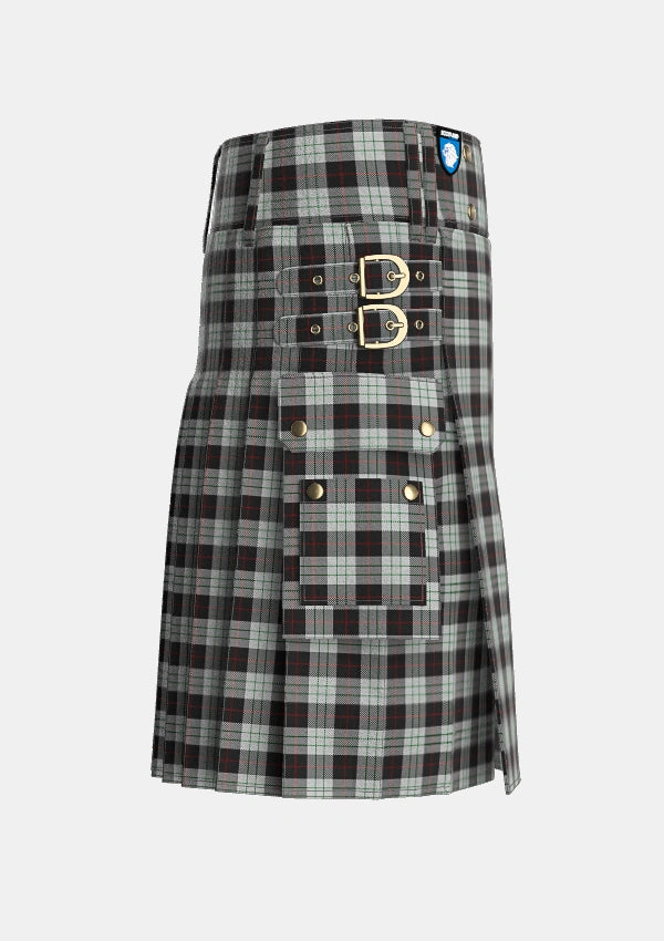 Utility_Kierson_Tartan_5346_kilt_right_image_with_pleated_design_and_adjustable_buckles_for_men