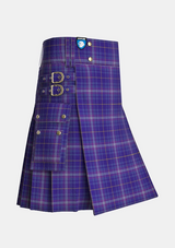 Utility_Kilmarnock_Football_Club_Tartan_6597_kilt_side_image_with_pleated_design_and_adjustable_buckles_for_men