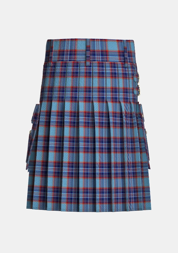 Utility_Kilpatrick_School_Tartan_13836_kilt_back_image_with_pleated_design_and_adjustable_buckles_for_men