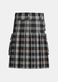 Utility_Kinnieson_Personal_Tartan_1994_kilt_back_image_with_pleated_design_and_adjustable_buckles_for_men