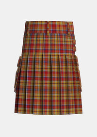 Utility_Kinross_2_Tartan_4179_kilt_back_image_with_pleated_design_and_adjustable_buckles_for_men