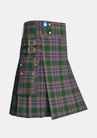 Utility_Knox_tartan_7555_kilt_side_image_with_pleated_design_and_adjustable_buckles_for_men