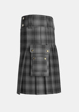 Utility_Kyle_Tartan_1288_kilt_left_image_with_pleated_design_and_adjustable_buckles_for_men