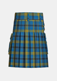 Utility_Laing_Tartan_6096_kilt_back_image_with_pleated_design_and_adjustable_buckles_for_men
