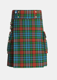 Utility_Langston_Personal_Tartan_4214_kilt_front_image_with_pleated_design_and_adjustable_buckles_for_men