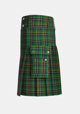 Utility_Lawson_William_Tartan_3285_kilt_left_image_with_pleated_design_and_adjustable_buckles_for_men