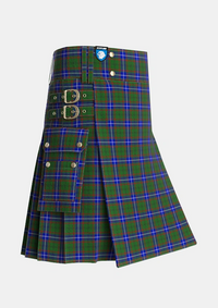 Utility_Lee_Personal_Tartan_5407_kilt_side_image_with_pleated_design_and_adjustable_buckles_for_men