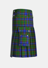 Utility_Lee_Tartan_5407_kilt_left_image_with_pleated_design_and_adjustable_buckles_for_men