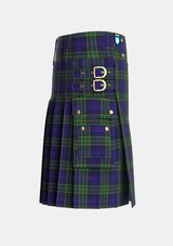 Utility_Leung_Personal_Tartan_2984_kilt_right_image_with_pleated_design_and_adjustable_buckles_for_men