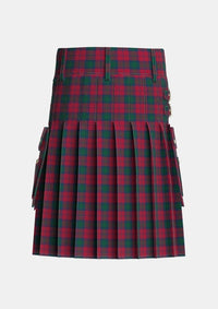 Utility_Lindsay_2_Tartan_704_kilt_back_image_with_pleated_design_and_adjustable_buckles_for_men