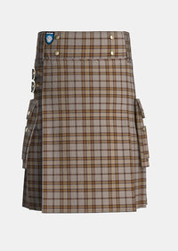 Utility_Lister_Tartan_10650_kilt_front_image_with_pleated_design_and_adjustable_buckles_for_men