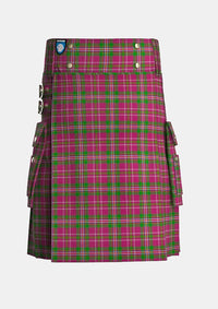Utility_Little_Frogs_Tartan_11937_kilt_front_image_with_pleated_design_and_adjustable_buckles_for_men