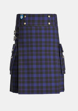 Utility_Little_Hunting_Tartan_7229_kilt_front_image_with_pleated_design_and_adjustable_buckles_for_men