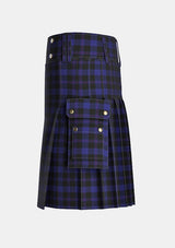 Utility_Little_Hunting_Tartan_7229_kilt_left_image_with_pleated_design_and_adjustable_buckles_for_men