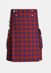 Utility_Lochcarron_Dress_Tartan_5463_kilt_front_image_with_pleated_design_and_adjustable_buckles_for_men
