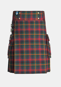 Utility_Logan_Modern_Tartan_kilt_front_image_with_pleated_design_and_adjustable_buckles_for_men