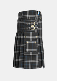 Utility_London_Fog_Black_Tartan_7269_kilt_right_image_with_pleated_design_and_adjustable_buckles_for_men
