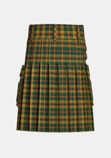 Utility_Londonderry_County_Tartan_2279_kilt_back_image_with_pleated_design_and_adjustable_buckles_for_men
