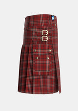 Utility_Lougheed_Tartan_5932_kilt_right_image_with_pleated_design_and_adjustable_buckles_for_men