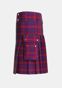 Utility_Lynch_Variant_Tartan_2774_kilt_left_image_with_pleated_design_and_adjustable_buckles_for_men