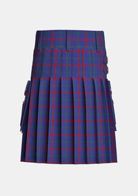 Utility_Lynch_tartan_2163_kilt_back_image_with_pleated_design_and_adjustable_buckles_for_men