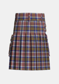 Utility_Lysaght_Dress_Tartan_6593_kilt_back_image_with_pleated_design_and_adjustable_buckles_for_men