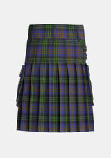 Utility_Lysaght_Hunting_Tartan_6592_kilt_back_image_with_pleated_design_and_adjustable_buckles_for_men