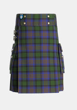 Utility_Lysaght_Hunting_Tartan_6592_kilt_front_image_with_pleated_design_and_adjustable_buckles_for_men