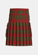 Utility_MacAlister_of_Glenbarr_Tartan_877_kilt_back_image_with_pleated_design_and_adjustable_buckles_for_men