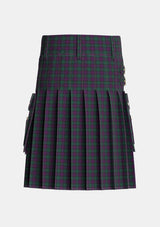 Utility_MacArthur_of_Milton_Hunting_Tartan_700_kilt_back_image_with_pleated_design_and_adjustable_buckles_for_men