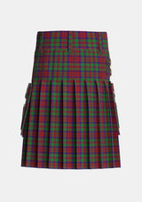 Utility_MacBean_of_Tomatin_Tartan_3342_kilt_back_image_with_pleated_design_and_adjustable_buckles_for_men