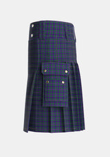 Utility_MacCainsh_Tartan_1379_kilt_left_image_with_pleated_design_and_adjustable_buckles_for_men