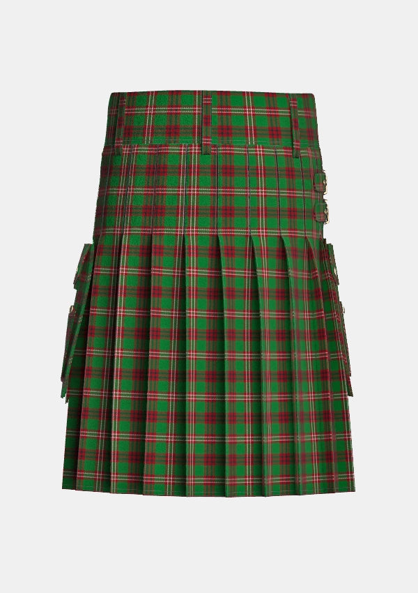 Utility_MacCall_Tartan_2238_kilt_back_image_with_pleated_design_and_adjustable_buckles_for_men