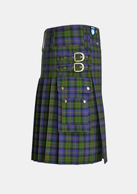 Utility_MacCaskill_Tartan_1152_kilt_right_image_with_pleated_design_and_adjustable_buckles_for_men