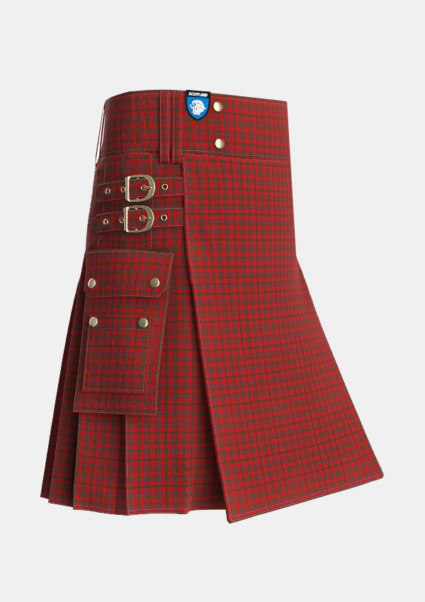Utility_MacColl_2_Tartan_899_kilt_side_image_with_pleated_design_and_adjustable_buckles_for_men