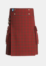 Utility_MacColl_3_Tartan_968_kilt_front_image_with_pleated_design_and_adjustable_buckles_for_men