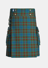 Utility_MacConnell_Tartan_141_kilt_front_image_with_pleated_design_and_adjustable_buckles_for_men