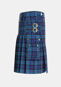 Utility_MacCorquodale_2_Tartan_3335_kilt_right_image_with_pleated_design_and_adjustable_buckles_for_men
