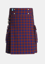Utility_MacDevitt_Tartan_3347_kilt_front_image_with_pleated_design_and_adjustable_buckles_for_men