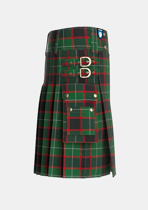 Utility_MacDiarmid_2_Tartan_1181_kilt_right_image_with_pleated_design_and_adjustable_buckles_for_men