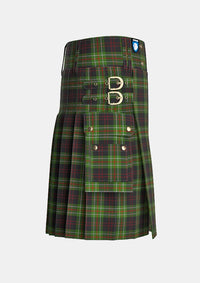 Utility_MacDiarmid_Tartan_1180_kilt_right_image_with_pleated_design_and_adjustable_buckles_for_men