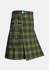 Utility_MacDiarmid_Tartan_1180_kilt_side_image_with_pleated_design_and_adjustable_buckles_for_men